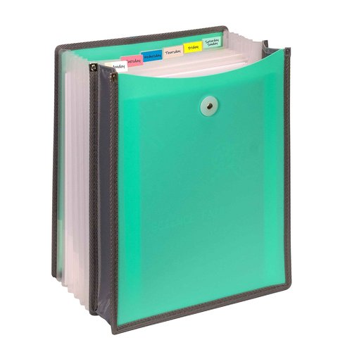 C-Line 7-Pocket Vertical Open-Top Backpack File, Assorted, Set of 12 (57100-DS)