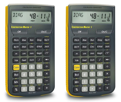 Calculated Industries 4050 Construction Master 5 Construction Calculator Pack of 2