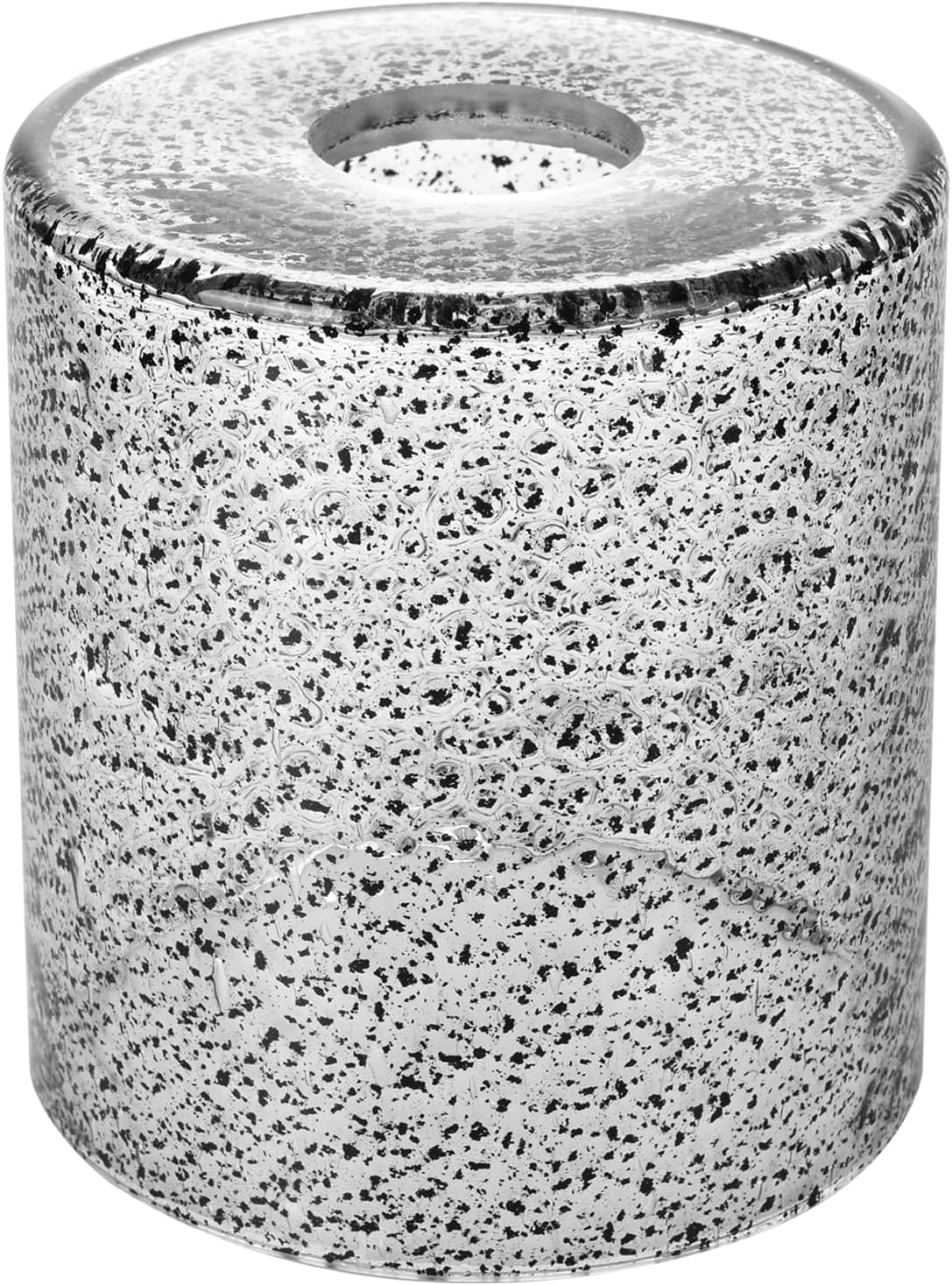 1 Pack Seeded Clear Glass Lamp Shade Replacement Glass Shade for Pendant light, Floor lamp, Desk lamp,Wall Sconces and Bathroom Vanity lights.1-5/8-Inch Fitter Opening