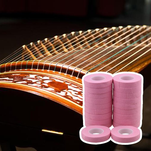 Yibuy Pink Finger Adhesive Tape 5 Meter Length for Strings Instrument Pack of 20