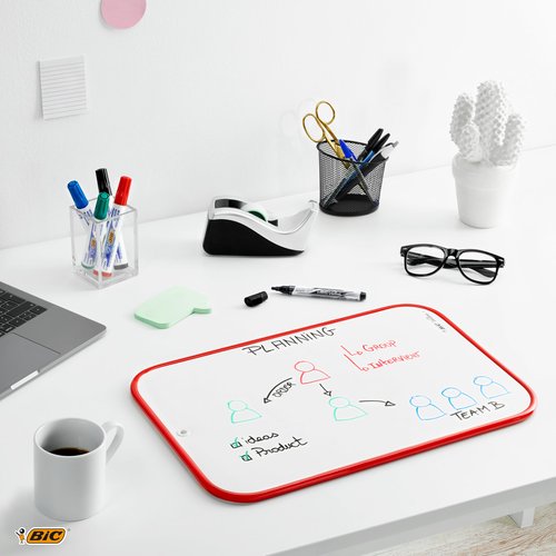 BIC VELLEDA Dry Wipe White Board 30 x 44cm Double-Sided Board