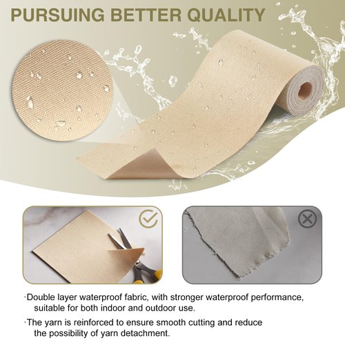 Gheeidau Canvas Repair Tape 4×70 Inch Waterproof Self-Adhesive Fabric Repair Patch for Repairing Boat Covers,Tents,Patio Umbrellas,Car Seats,Luggage,Sofas.(Black)
