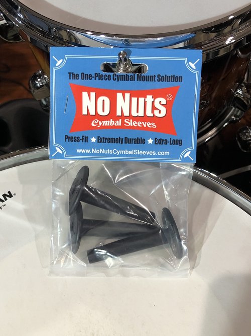 No Nuts Cymbal Sleeves 3-PK (Black)