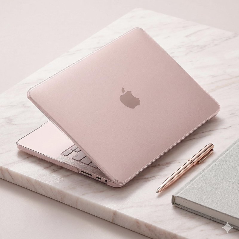 Batianda 4-in-1 Bundle for New MacBook Neo 13 inch Case 2026 Release Model A3404, Matte Protective Hard Shell Cover with Matched Keyboard Skin, Screen Protector, Official Color Matched, Blush