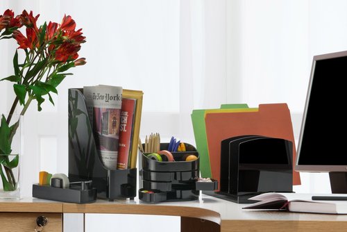 Officemate Heavy-Weight Hanging Wall File (22382), Black