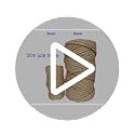 164 ft 1/8 in Jute Twine String, Natural Brown - 4-Ply Craft Rope for DIY, Gift Wrapping, Macrame