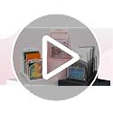 Black Inclined 5-Section Desktop File Organizer for Office & Home