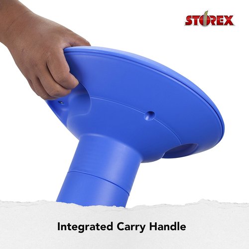 Storex Wiggle Stool – Active Flexible Seating for Classroom and Home Study, Adjustable 12-18 Inch Height, Blue (00301A01C)