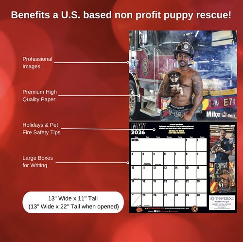 2026 Fire Rescue Dogs Calendar