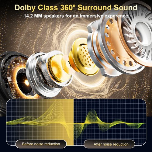 AI Translation Earbuds Real Time,164 Language Translator EarBuds with LED,Wireless Earphones Bluetooth Headphones, Audifonos Traductores de Inglés Español, Translating Device for Business Travel Study