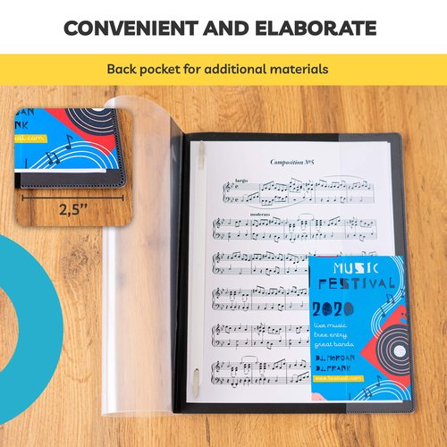 Report Covers - (Set of 30), 8.5 x 11" Letter Size, Clear Front Folders - Ideal for Presentations, Resumes & Keeping Your Documents Neat and Professional