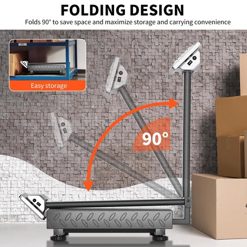 Digital Industrial Platform Scale for Packages, 661lb Weight Shipping Scale, 0.1LB Super Accuracy Commercial Scale for Luggage, Shipping, A6-300 Postal Scale with Price Computing, Kg/LB, LCD, Adapter