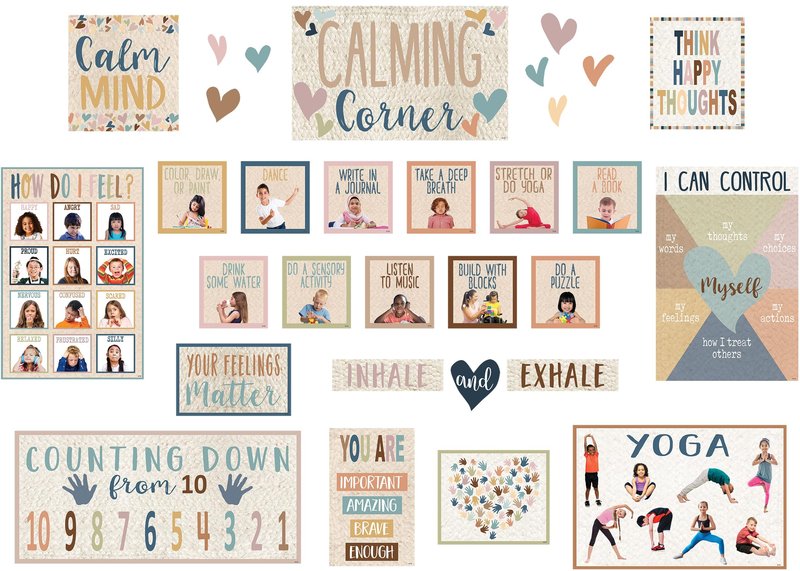 Teacher Created Resources Everyone is Welcome Calming Corner Bulletin Board (TCR7118)