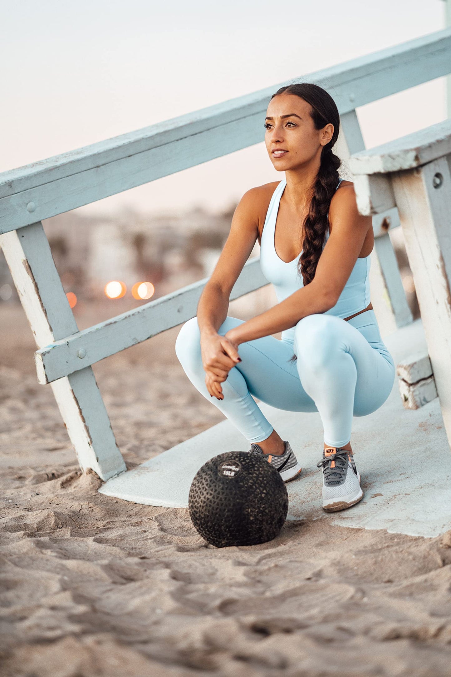 Living.Fit Slam Ball – Durable Heavy-Duty 80 LB Slam Ball for Strength Training, Crossfit, and Functional Fitness – Available in Multiple Weights – Non-Slip Grip, Versatile for Full-Body Workouts