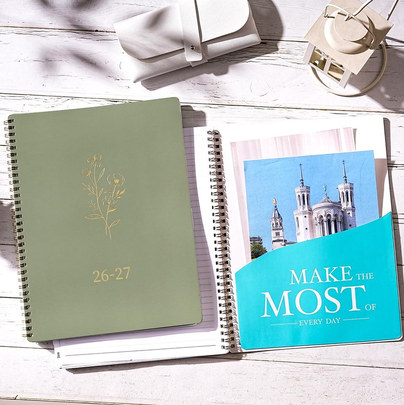 Planner 2026-2027 - 2026-2027 Planner Weekly and Monthly with Tabs, 9’’ × 11’’, July 2026 - June 2027, Hardcover, 12 Monthly Tabs, Premium Paper, Twin-wire Binding, Inner Pocket