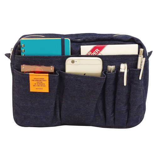 Delfonics Inner Carrying Case: 10-1/2 in. x 7-1/4 in. (Dark Blue Jean) / Medium