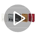 Annmore Grey Indoor Mail Slot Catcher Basket for Garage - Large Felt Organizer