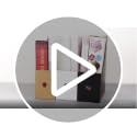 Limitliho 6-Pack Black Cardboard Magazine Holder for Desk or Shelves - 10.6"H x 10.2"L x 3.5"W