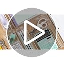 STORi SimpleSort 2-Piece Clear Drawer Organizer Set 12x9x2 Inch for Makeup & Office