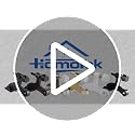 HOMOTEK Black 6 Pack Adjustable Heavy Duty Door Stopper with Rubber Tips