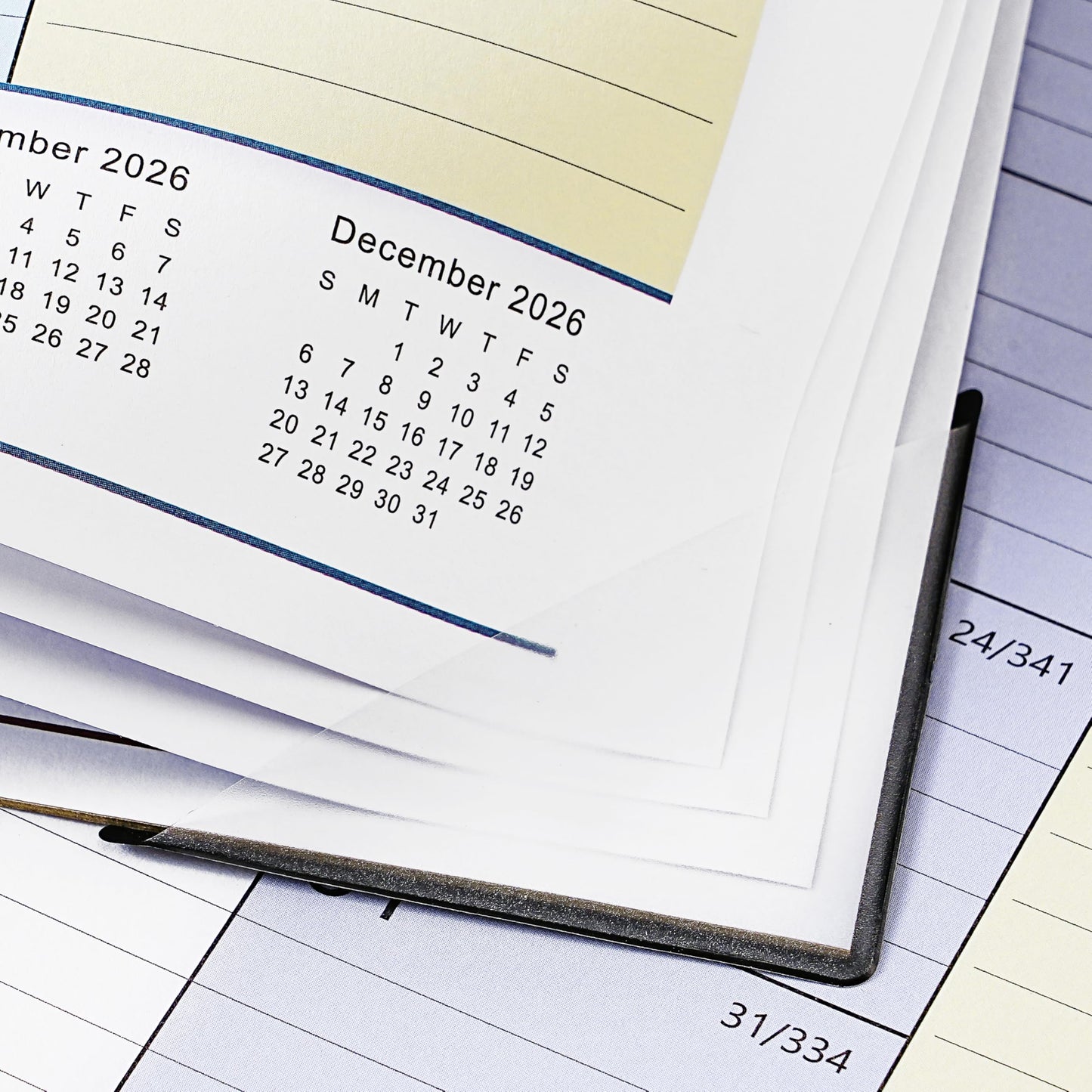 Desk Calendar 2026-2027 - 17" x 12" Desk Calendar 2026-2027, Mar. 2026 - Aug. 2027, Desk Pad Calendar, Desk/Wall Calendar 2-in-1 with Notes, Corner Protector, Blocks