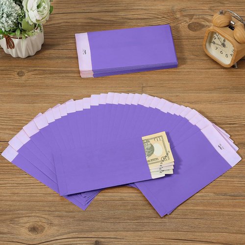 Mr. Pen Money Envelopes - Self-Adhesive Kraft Paper Cash Envelopes | 100 Pack, 6.5" x 3.5" for Budgeting & Organizing