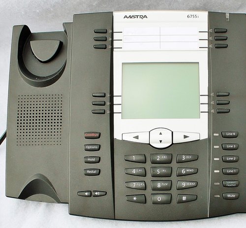 AASTRA A1755-0131-10-01 / 55i English Text (6755i) includes AC adapter (PoE compatible)