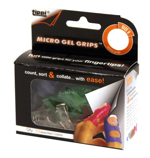 Lee Tippi Micro Gel Fingertip Grips - Size 9 Large - 10 Pack (S61090)