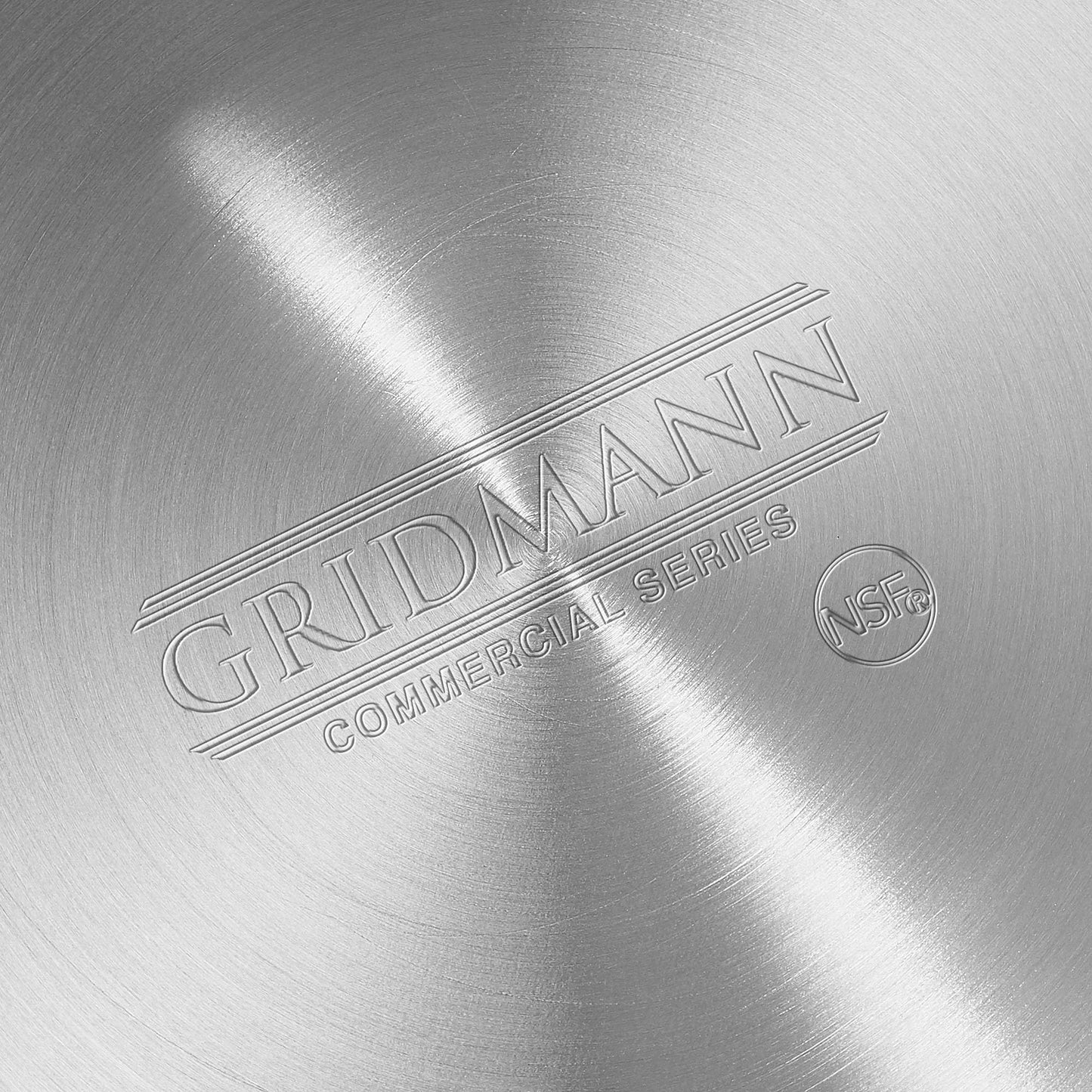 GRIDMANN 1.5-Quart Tapered Aluminum Sauce Pan with Silicone Handle, NSF Listed Heavy Duty Professional Cookware