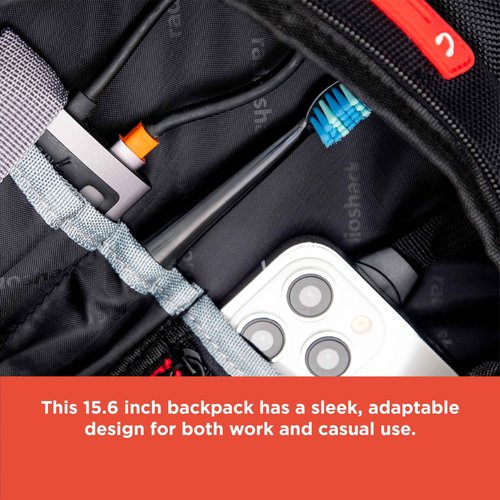 RadioShack All-Purpose 15.6" Laptop Backpack, Men's and Women's Backpack with Secure Laptop Compartment Provides Easy Organization and Transportation for Laptops up to 15.6", Tablets, and More