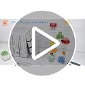 SAYEEC 2 Pack Clear Acrylic File Holders - 4-Section Desktop Organizer for Office & Home