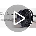 3M Dual Lock SJ3550A 1in x 8ft Black Reclosable Fastener Tape - 1 Pack