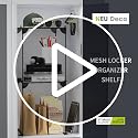 Pack 2 Mesh Locker Shelf, Grey