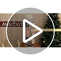 ANBOXIT White 12-Pocket Rotating Greeting Card Display Stand