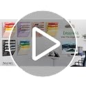 EASEPRES 5-Tier Mesh Wall File Organizer Black Letter Size Office Storage