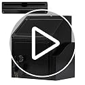 Black Suggestion Box with Lock and Slot - Wall-Mounted or Countertop Donation & Comment Box