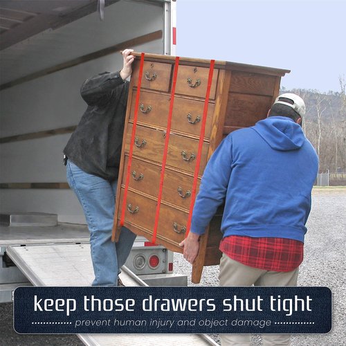 24 Pack Moving Blanket Rubber Bands - Heavy Duty Extra Large Packing Bands for Moving Blankets and Furniture - Variety of Sizes 26in, 30in & 42in - 24 Pack of Mover Bands - kitchentoolz