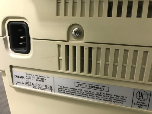 Oki Pace Mark 3410 Dot Matrix Printer, 9-pin, 550 CPS, 28 KB, Parallel, Serial, 120V (61800801)