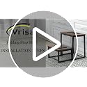 Vrisa Rustic Brown 2-Step Wood Stool with 550 Lbs Load Capacity — 3-in-1 Foldable Bedside Kitchen Stool