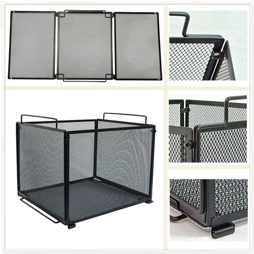 YOYOSEDA 2 Pack Metal Hanging File Organizer & Stackable File Crate – Optimize Your Filing Systems