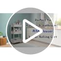 MAX Houser Black 3-Tier Rolling Utility Cart with Lockable Casters – Easy Assembly