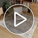 Koonmi 46x55 Clear Tempered Glass Chair Mat - 0.2" Thick, Anti-Slip Pads, Works on Hardwood & Low-Pile Carpet