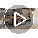 Tribesigns 8ft Conference Table - Light Red Maple, Seats 10, Business Style Office Furniture