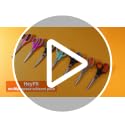 HeyPX 3 Pack 8.5" Stainless Steel Multipurpose Office & Craft Scissors - Magenta/Red/Orange