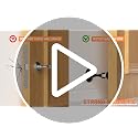Profasion 2 Pack Magnetic Door Stop, Stainless Steel Door Holder with 3D Adhesive Tape, Wall & Floor Mount, Black