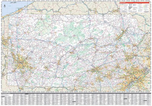 Rand McNally Easy to Read: Pennsylvania State Map