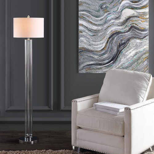 Safavieh Lighting Collection Lovato 64" Clear Floor Lamp