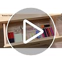 SMARTAKE 13-Piece Clear Drawer Organizer Set with 5 Sizes for Makeup, Office, Kitchen