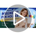 Grtard White Magnetic Pen Holders 4 Pack - Office & Classroom Organization