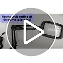Black Extra Large Floor Magnifying Glass with Light & Stand 30X 10X